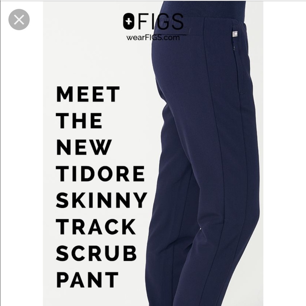 Figs Tidore Scrub Pant Size Medium NAVY
